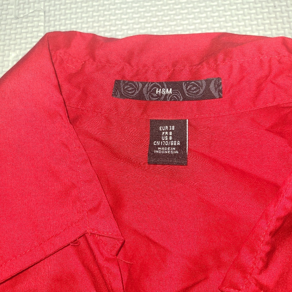H&M Sleeveless Blouse Red - Picture 3 of 7